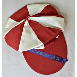 vintage 1952 Kentucky Derby souvenir oversized rare tam hat Hill Gail